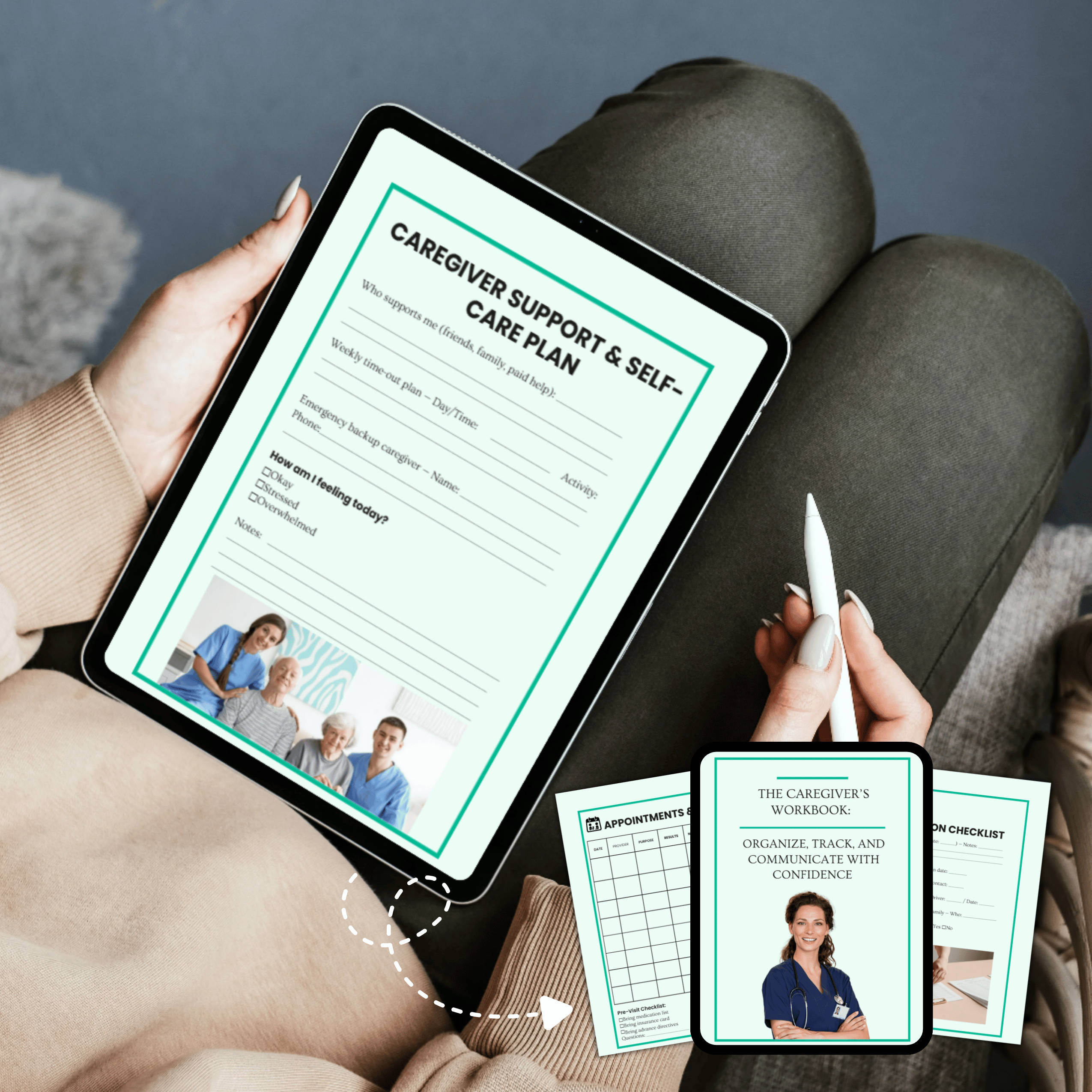 The Caregiver’s Workbook: Planner, Checklist & Care Plan Organizer – Image 3