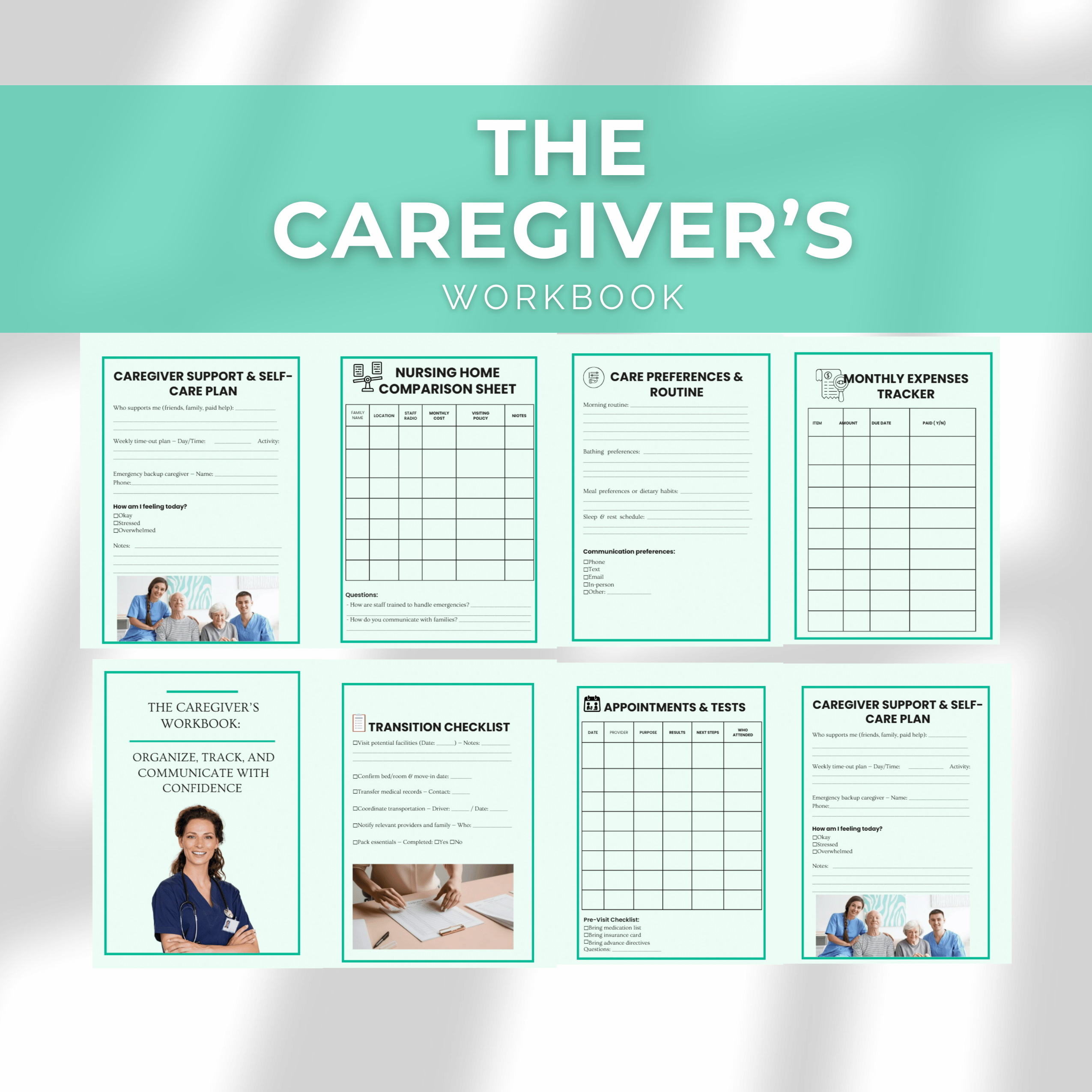 The Caregiver’s Workbook: Planner, Checklist & Care Plan Organizer – Image 4
